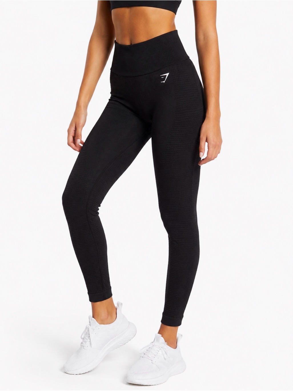 Gymshark Black Textured Leggings Size Small